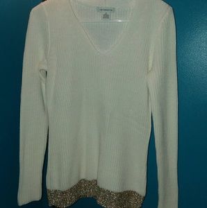 Liz Claiborne white sweater